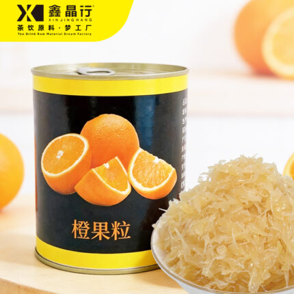 Canned Orange Granules | Juicy Orange Pulp for Milk Tea & Fruit Tea