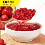 Premium Hawthorn & Tangerine Peel Jam with Fruit Pulp for Beverages & Desserts - Image 2