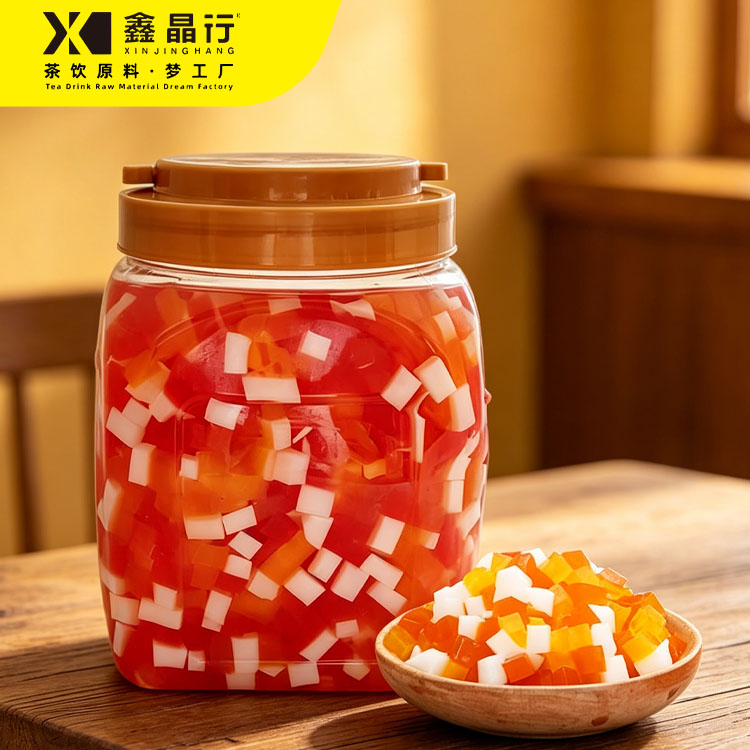 2 Colorful Mixed Fruit Jelly Chewy Jelly Topping for Bubble Tea - Image 1