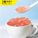 Pink Original Crystal Boba Chewy Transparent Topping for Bubble Tea - Image 2